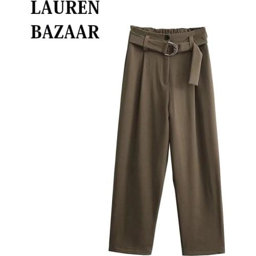 Женские брюки слаксы LAUREN BAZAAR China At AliExpress