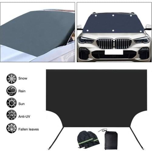Magnetic Car Windshield Snow Frost Winter Wind Protector Magnetic Car Shield Car Carccessories Waterproof Protector Cover