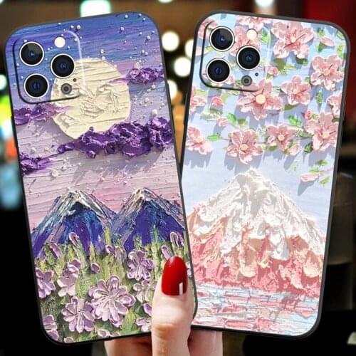 Cute Flower Phone Case For iPhone 11 12 mini X S 11Pro 12Pro Max Case Cover XR 6 S 7 8 Plus se 2020 Coque Coloful Soft Back Capa