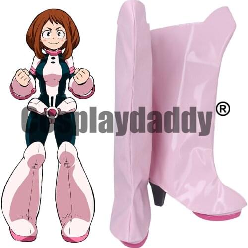 My Hero Academia Boku no Hero Academia Ochaco Uraraka Uravity Hero Ver. Cosplay Shoes Boots S008