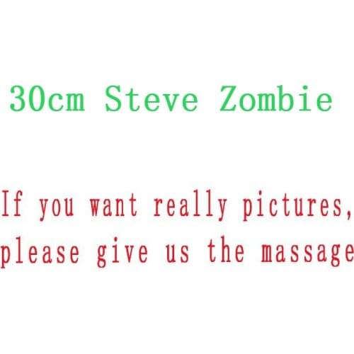 Big Size 30cm Game MC Steve Creeper Zombie Plush Stuffed Toys MC Steve Zombie Plush Soft Toy Doll for Children Kids Gifts