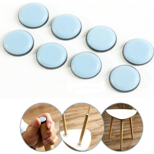 Furniture Glides Round Table Feet Pads Furniture Movers Carpet Coasters Self-Adhesive Furniture Slider Chair Leg Floor Protector