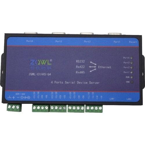 4 Series Oral Server/232 485 to Dual Network to Serial Port/Switch/Modbus TCP/RTU
