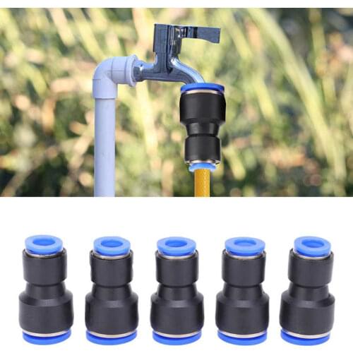 50Pcs PG16-10 2 Way Pneumatic Connector Quick PU Tube Hose Push In Air Water Fitting