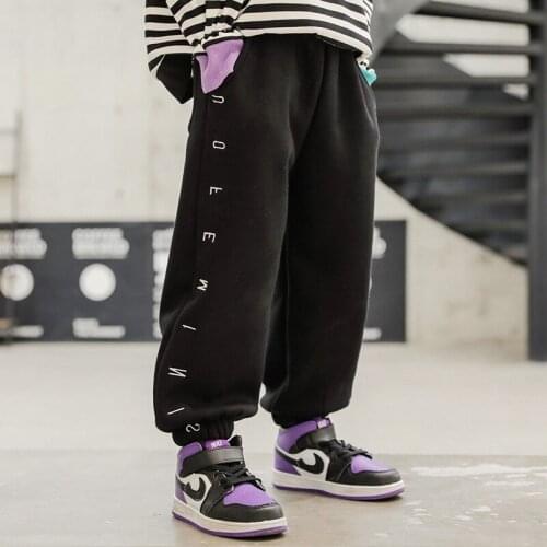 Grey Loose Spring Autumn Casual Pants Boys Kids Trousers Children Clothing Teenagers Sport In Stock High Quality