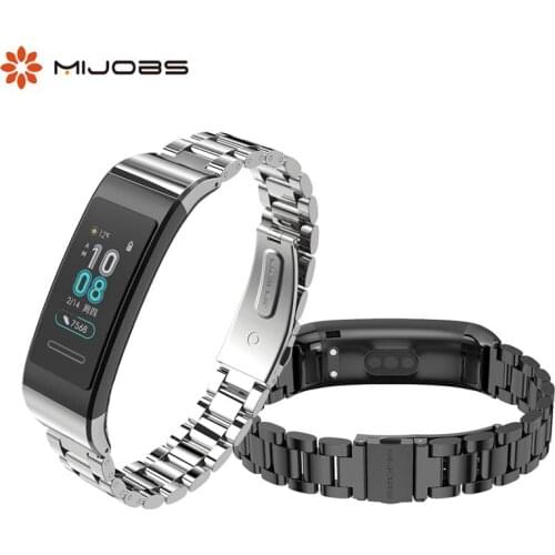 Strap for Huawei band 3 / 3 pro/ 4 pro wrist bracelet metal stainless steel wristband for Huawei band 3 strap pulsera band 4 pro