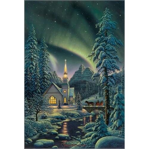 Counted Cross Stitch Kits Needlework Embroidery Crafts 14 ct Aida DMC Color DIY Arts Handmade Home Decor - Light of the World