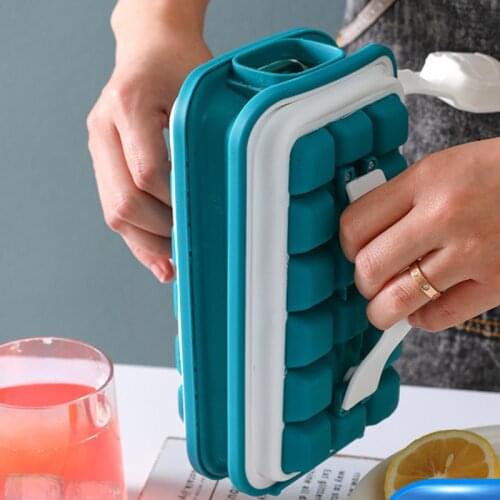Folding Ice Making Kettle Food Grade Silica Gel Storage Ice Box 36 Grid Ice Mould Wine Drink Quick Frozen Ice Grid Artifact