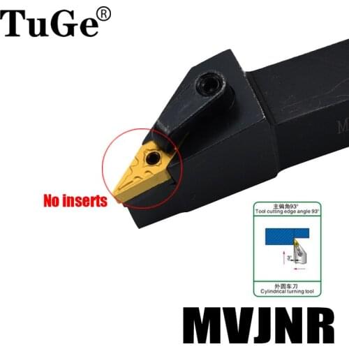 MVJNR1616H16 MVJNR2020K16 MVJNR2525M16 External Lathe Turning Tool Holder Cutting Angle 93° Cutter Holder No with VNMG Insert