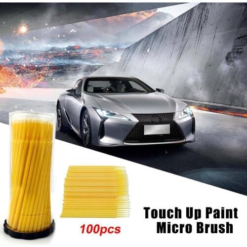 General Motors 100PCS touch up paint micro brush tips spray mini 1.0mm mini parts head head car brush auto L4N3