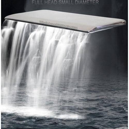 Hot and cold water faucet Water curtain/Landscape waterfall/Pool waterfall Bathtub accessories/Stainless steel waterfall outlet