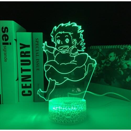 Japan Anime Figure Mei 3D LED White Base Night Light Color Changing Kids Bedroom Decorative Girl Birthday Gift Desk Lamp