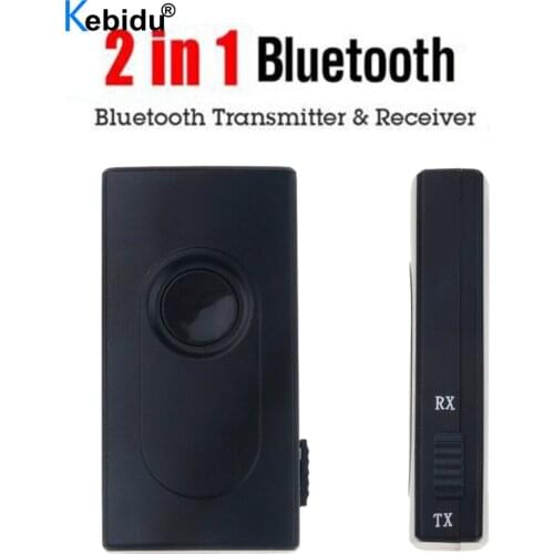 2 in 1 Bluetooth V4.2 Transmitter Receiver Wireless A2DP 3.5mm Adapter Stereo Audio Dongle For TV Car / Home Speakers MP3 MP4