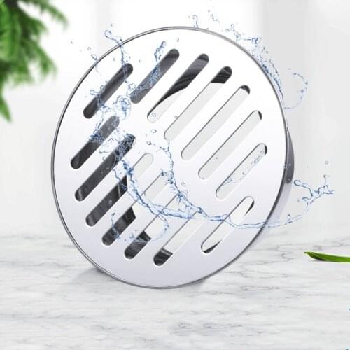 304 Stainless Steel Balcony Roof Round Large Displacement Anti-blocking Floor Drain Outdoor Plane Insertion Floor Drain