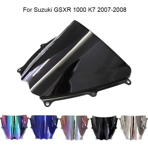 Motorcycle Accessories Windshield Windscreen Double Bubble Air Wind Deflector For Suzuki GSXR 1000 K7 GSXR1000 K7 2007 2008
