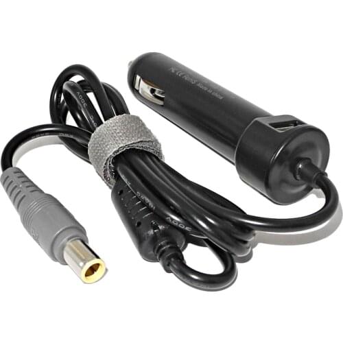 Dc Car Charger for Lenovo Thinkpad T420 T430 T500 T510 T520 T530 T60 T61 20V 3.25A 4.5A 90W Laptop Power Adapter