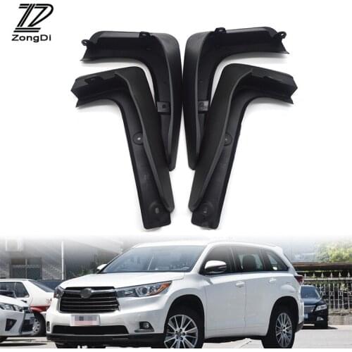 ZD Car Front Rear Mudguards For Toyota Highlander / Toyota Kluger 2014 2015 2016 2017 Car-styling Mudflaps Accessories Fenders