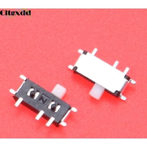 Cltgxdd 1pcs Mini Toggle Switch 7pin ON / OFF 1P2T SPDT MSK-12C02 SMD Slide Switch For MP3 MP4