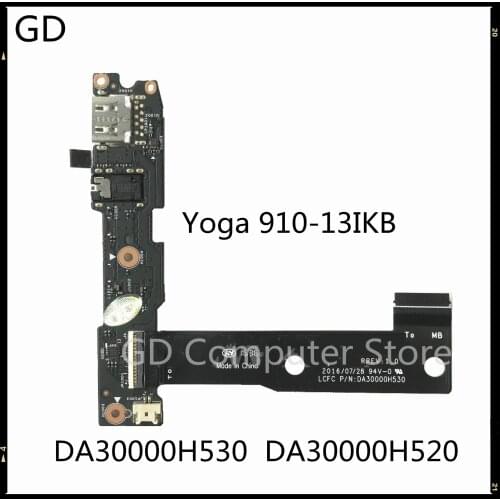 GD Original For Lenovo Yoga 910 Yoga 910-13IKB Laptop USB Audio Board With Cable CYG50 NS-A902 DA30000H530 DA30000H520