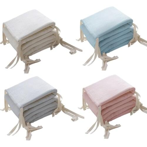 Cotton Breathable Baby Crib Bumper Pads Crib Liner Cot Set for Baby Kids Safe Bumper Guards Crib Rail Padding 200cm