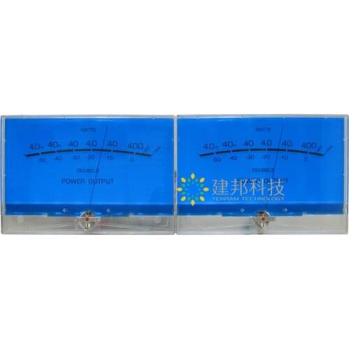 VU Meter Class A Power Amplifier DB Meter P-200 Classic Lake Blue Level Audio Power Meter