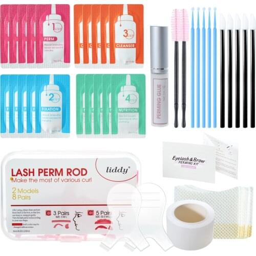 Keratin Perm Eyelash Lift Set Semi-Permanent Eyelash Lifting Eyebrow Perm Curling Eyelashes Eyelash Lift Natural Eyelash Curling