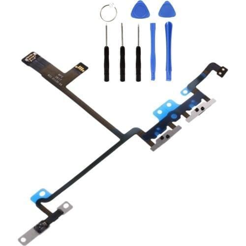 Volume Audio Mute Power ON OFF Button Key Flex Cable Repair Kit Gift FOR IPhone X