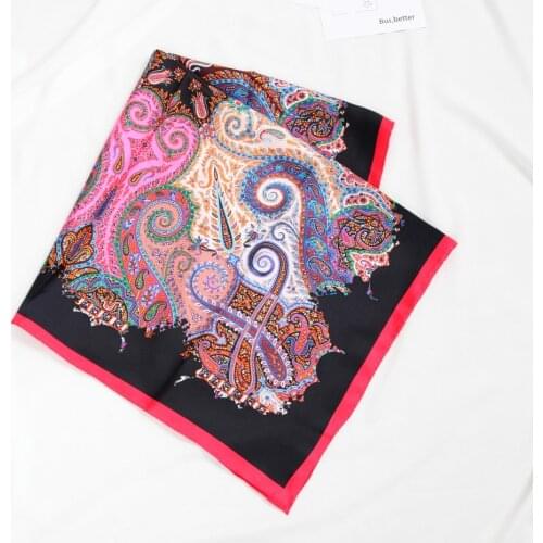 Square Woman Brand 100% Twill Silk Scarf