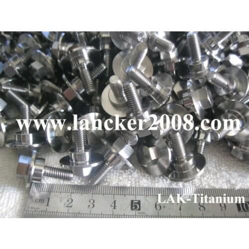 M6x14 Gr5 Titanium hexagon head with flanged bolts/screw for motor