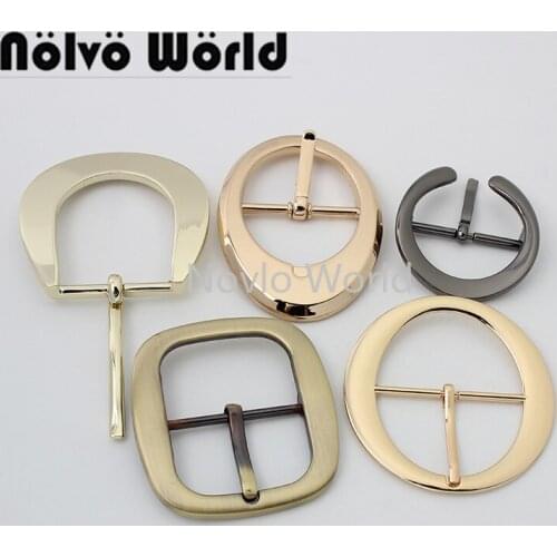 Nolvo World 20 pieces 38mm 40mm 43mm 4 colors pin buckles bag accessories custom single prong buckle