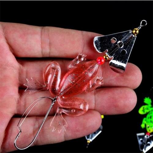 1PC Soft Bait Lure Japan Rubber Flexible Saltwater Ray frog Fishing Lure 6g/9cm Artificial Carp Soft Bait