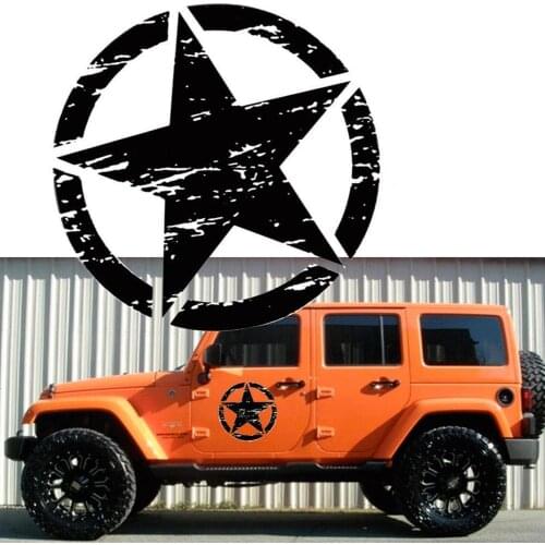Car Stickers Decor Motorcycle Decals Funny five-pointed star Vinyl Decorative Accessories Waterproof PVC,15cmx15cm