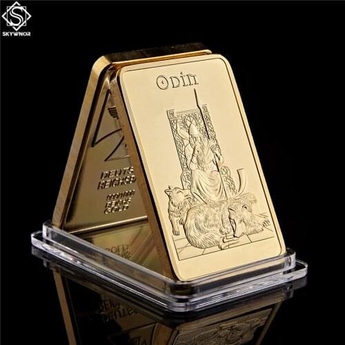 Norway Norse Mythology Odin Father of The Gods 1OZ Gold Bullion Bar Collection