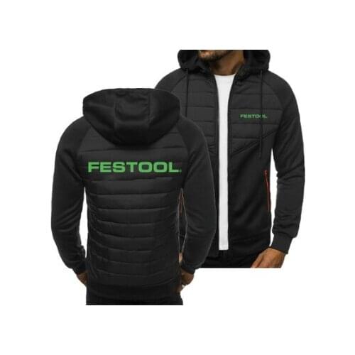 2021 New Men Hoodies for Festool Tools logo Spring Autumn Jacket Casual Sweatshirt Long Sleeve Zipper Hoody