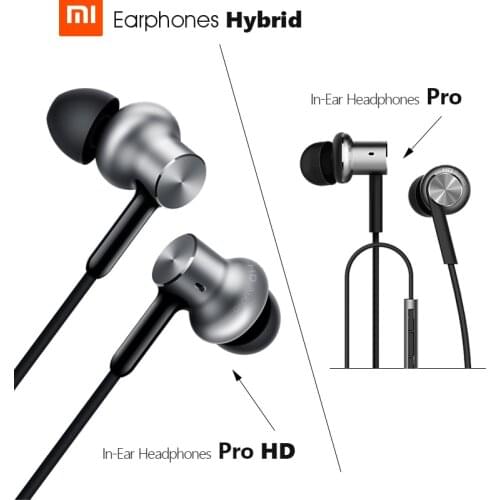 Original Xiaomi Hybrid Pro HD / Hybrid Pro Earphone Triple / Dual Driver Dynamic + Balanced Armature Mi In-Ear Line Control Mic
