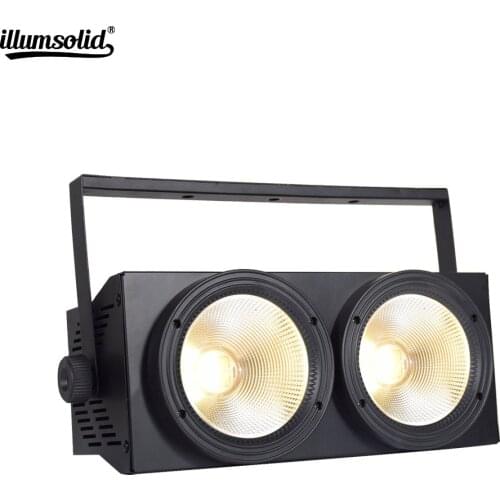 2x100w COB DMX Stage Lighting Led Blinder Warm White Dmx Stage TV Studio Church