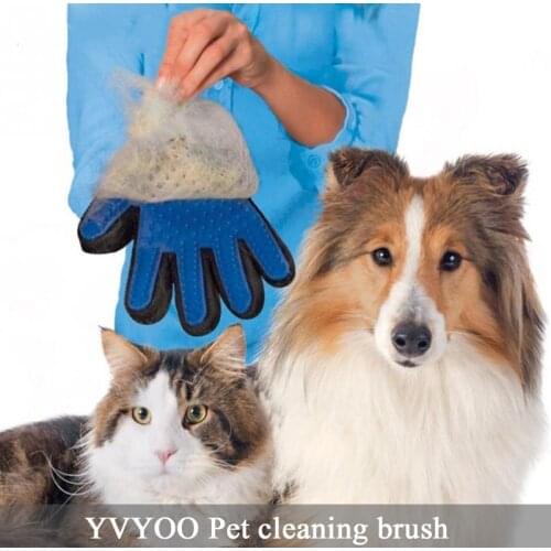 YVYOO Pet dog accessories Grooming Supply Pet Dog Hair Brush Comb Glove For Pet Cleaning Massage Glove Cat Hair Glove D10