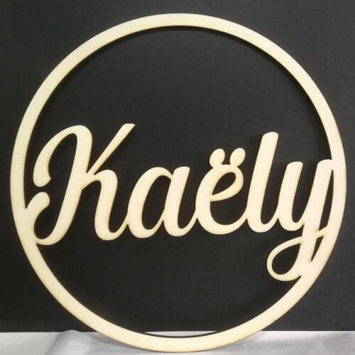 Personalized Bride and Groom Name Wedding Photo Props Wooden Wedding Decor Centerpieces Wreath Circle Signs Baby shower Sign