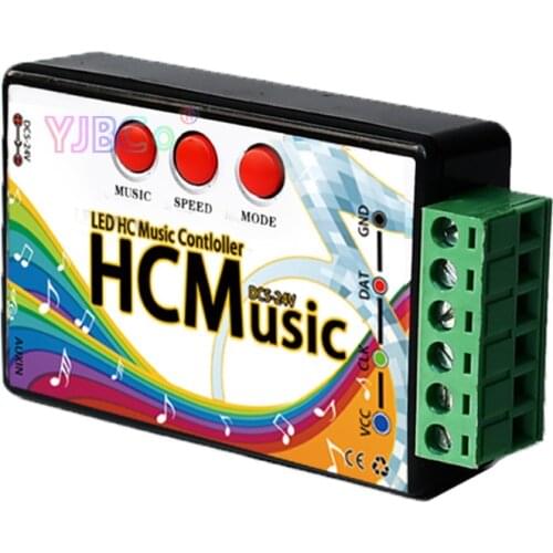 Full color SPI music controller 5V~24V WS2811 2811/1903 IC magic led strip light module point source led lamp tape controller