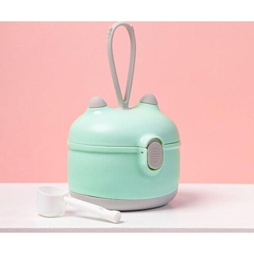 Portable Baby Food Storage Box Newborn Cereal Milk Powder Snacks Container Feeding Accessories with Spoon Silicone Seal Ring
