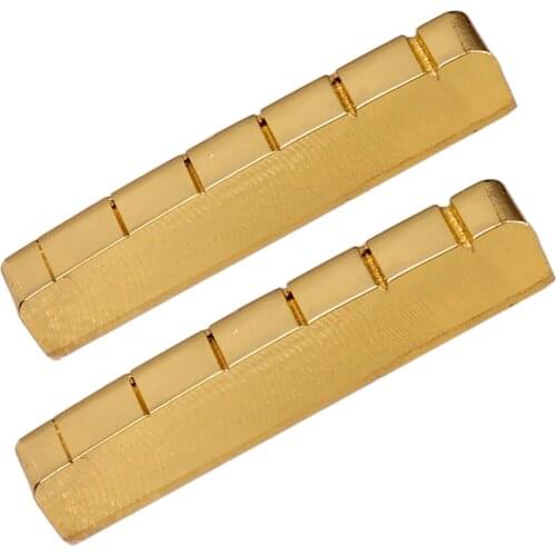 42mm Pre-slotted Brass Nut 6 String for Electric Guitar