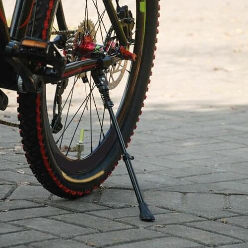 Adjustable Aluminum alloy Bicycle Kickstand Side Stick Stand Bike Cycling Side Replacement Kickstand Suit for 16 20 24 26 inch