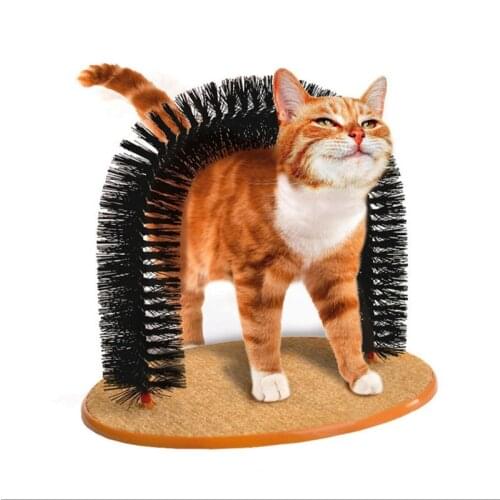 Comfortable Foot Bow Cat Massager KITTEN TOY Scratching Device Brush Pet Cat Pruritus Beauty Cat Tree Pet Brush