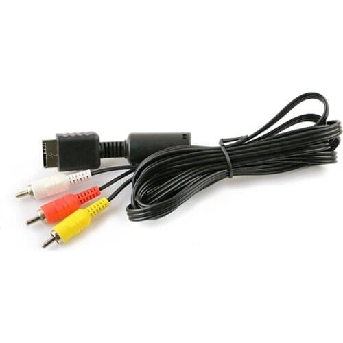 High quality 2in1 audio video cord wire S-Video AV Cable for PS2 for PS3 for Playstation 2 3