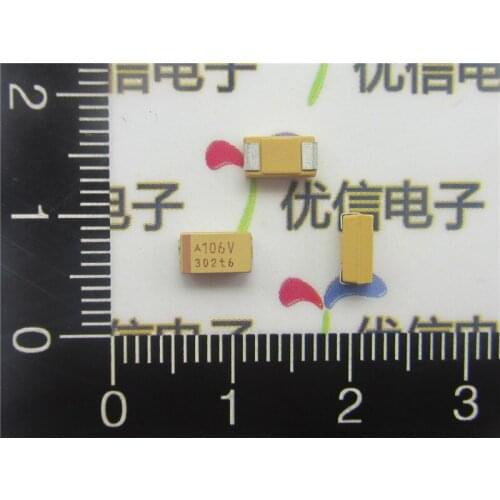 20pcs/lot High Quality SMD tantalum capacitor 10uf 6032 35V 10UF C type 20% tantalum capacitor 35V