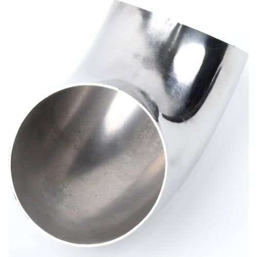 1PCS Car Exhaust Weld 2.5" 63mm Stainless Steel Elbow 90° Pipe Tube Bend Mandrel Fitting Car Accessories