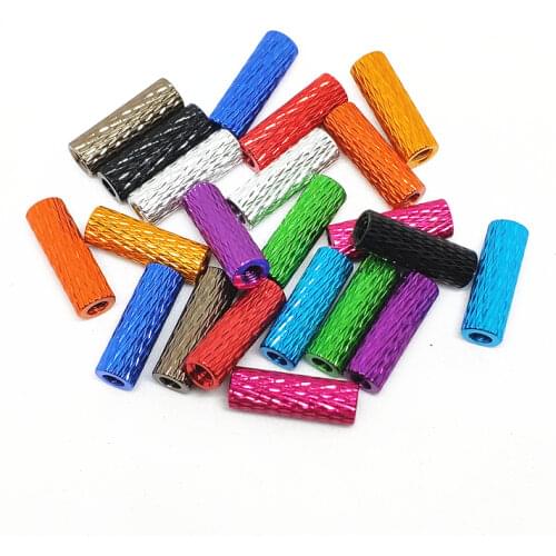 10pcs M3 Aluminum Column M3*5/6/8/10/12/15/20/25/28/30/35/40mm Knurled Aluminum Standoffs Spacers Spacing Screws Mixed Colors