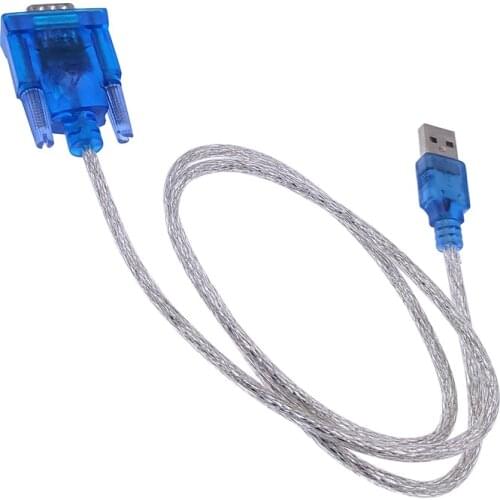 1Pcs CH340 USB to RS232 Serial Port 9 Pin DB9 Cable Serial COM Port Adapter Convertor Support Windows 7 Free shipping