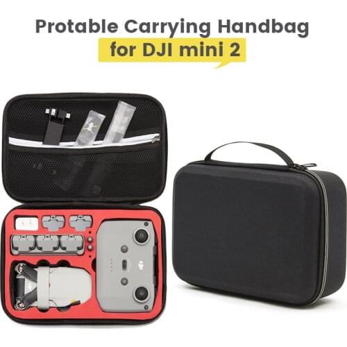 DJI Mavic Mini 2 Protable Carrying HandBag PU Storage Box Drone Bag Waterproof Hard Shell for DJI Mavic Mini 2 Accessory