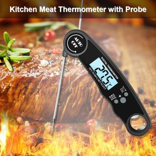 Digital Kitchen Thermometer for BBQ Grill Electronic Cooking Food Water Milk Meat Thermometer Bottle Cap Opener Kitchen Tools
